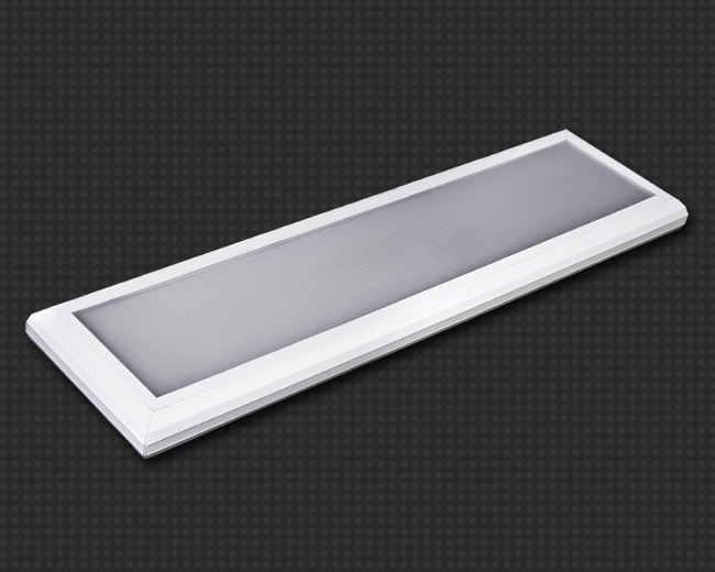 Светодиодный светильник, накладной, прямоугольный 19 Вт (аналог 2*36) с призматическим рассеивателем